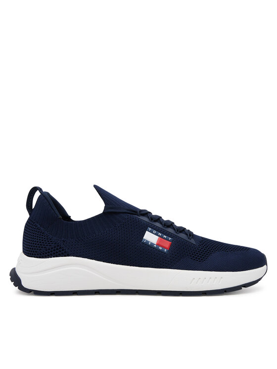 Tommy Jeans Tommy Jeans Laisvalaikio batai Runner Kntitted EM0EM01555 Tamsiai mėlyna