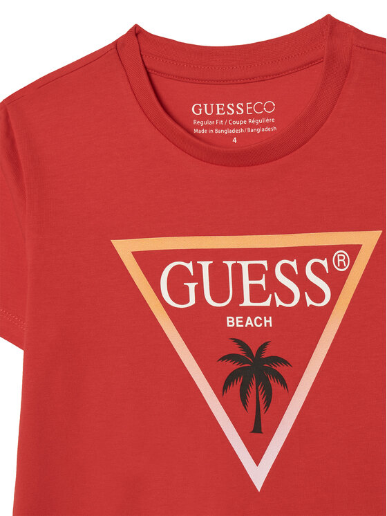 Guess Guess Tricou L6GI27 J1314 Roșu Regular Fit