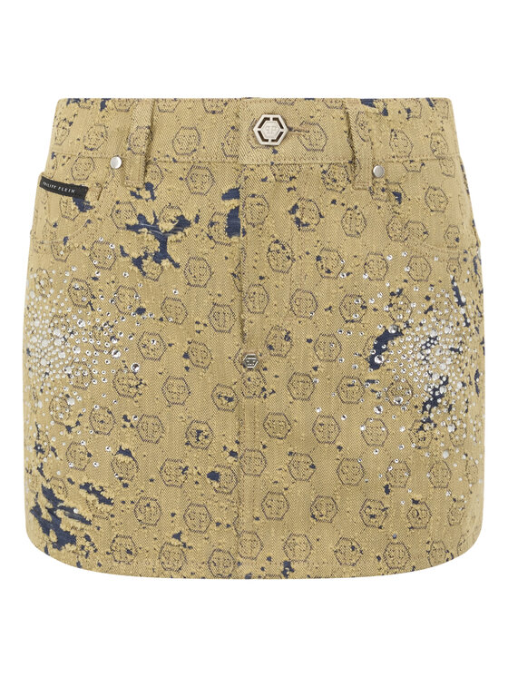 PHILIPP PLEIN PHILIPP PLEIN Gonna di jeans 29758 Beige