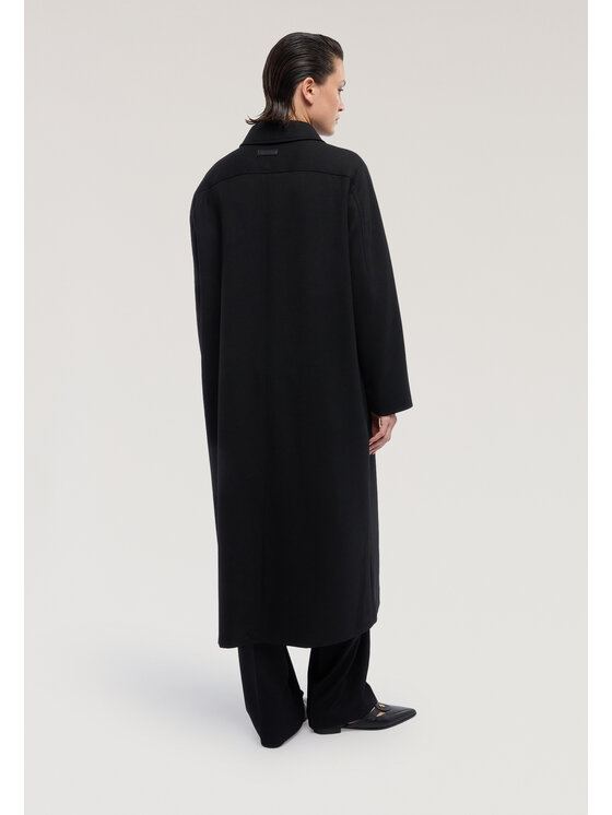 Trussardi Trussardi Płaszcz zimowy 0325A000428N033 Czarny Regular Fit