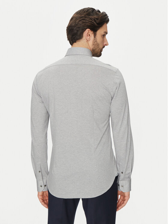 Michael Kors Michael Kors Сорочка MD0MD91392 Сірий Slim Fit