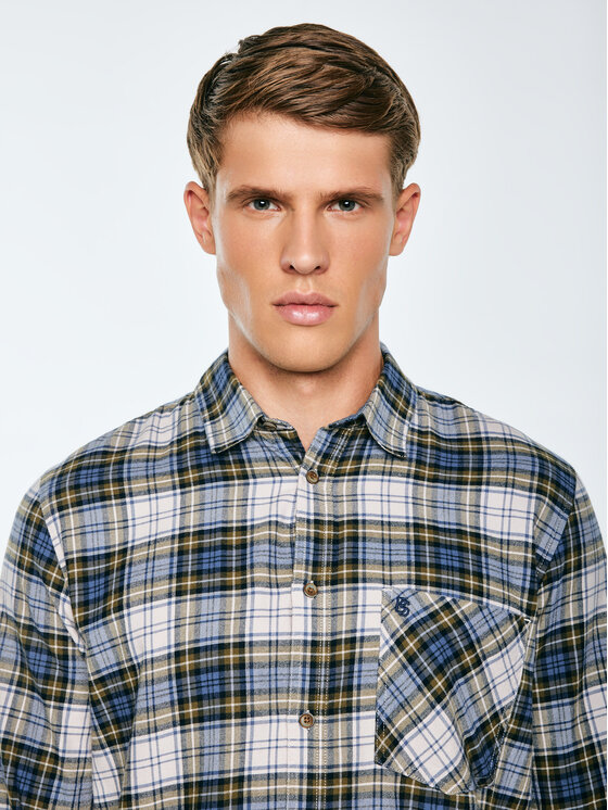 BIG STAR BIG STAR Koszula KONER Niebieski Basic Fit