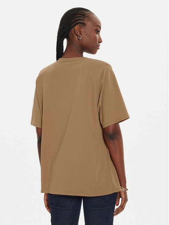 ViCOLO ViCOLO T-shirt UB0294 Smeđa Regular Fit