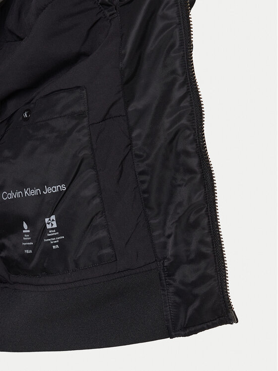 Calvin Klein Jeans Calvin Klein Jeans Bomber striukė LV04RC526G Juoda Regular Fit