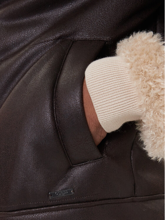 Guess Guess Fellmantel M5BL28 W2310 Braun Regular Fit