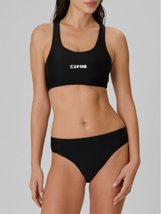 4F 4F Dół od bikini FOB SUMMER BEACHWEAR Czarny