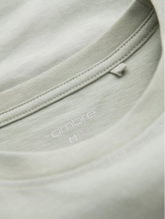 Ombre Ombre T-Shirt OM-TSCT-0109 Szary Classic Fit