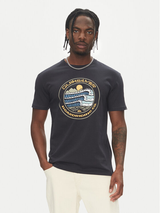 Quiksilver Quiksilver T-Shirt Ev Three Seas Ss EQYZT08051 Granatowy Regular Fit