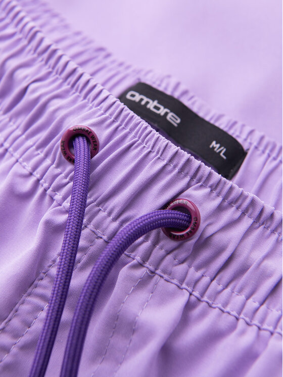 Ombre Ombre Szorty kąpielowe OM-SRSS-0216 Fioletowy Regular Fit