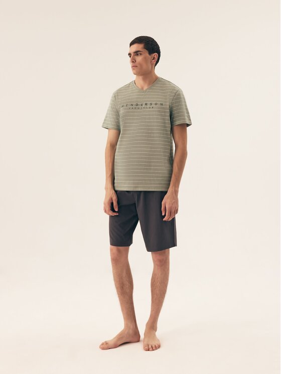 Henderson Henderson Piżama 42635 Zielony Regular Fit