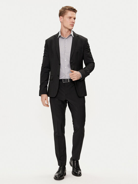 Calvin Klein Calvin Klein Koszula K10K112588 Granatowy Slim Fit