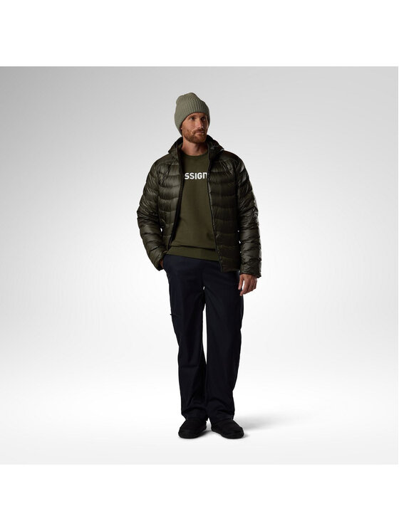 Rossignol Rossignol Kurtka puchowa M Verok Down Hoodie Jacket Zielony Regular Fit