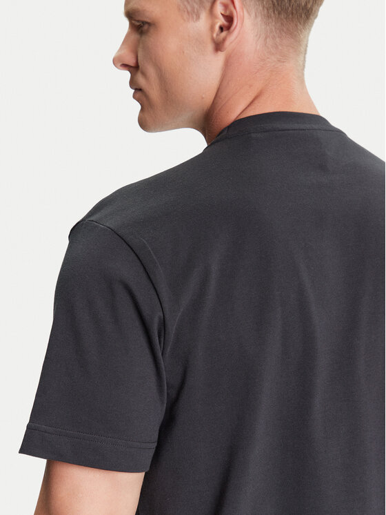 HUGO HUGO Tricou Split Logo 50544185 Negru Relaxed Fit