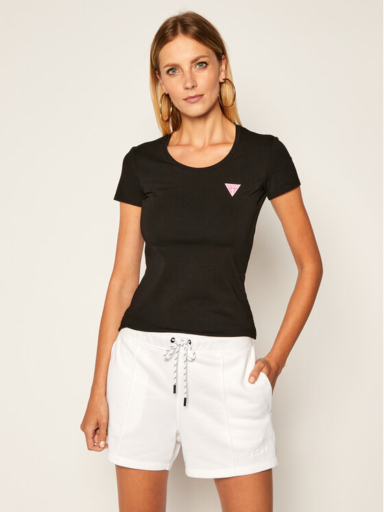 Guess Guess T-Shirt Kamelia W0YI87 J1300 Schwarz Slim Fit