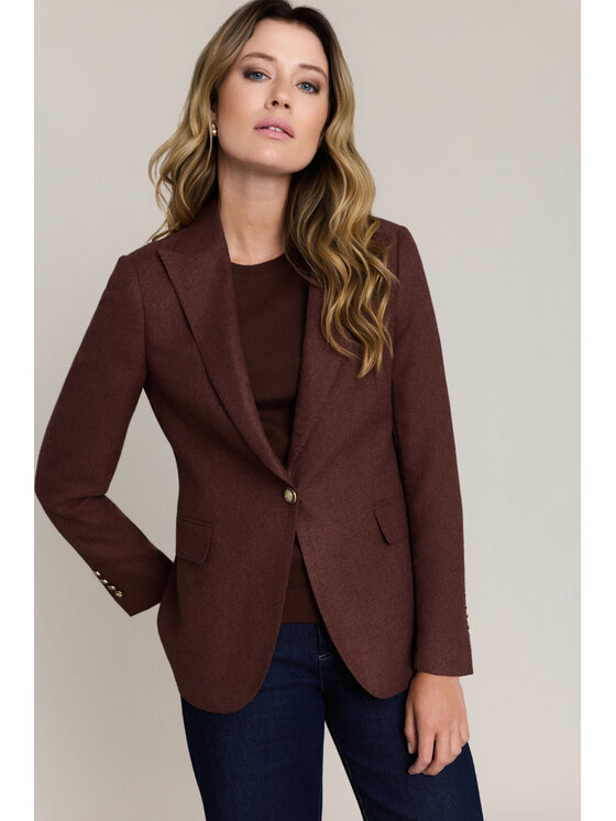 Lancerto Lancerto Marynarka Pienza MA073226000050 Brązowy Regular Fit