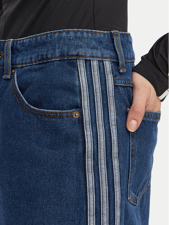 adidas adidas Džínové šortky Firebird Jorts KD2915 Modrá Oversize