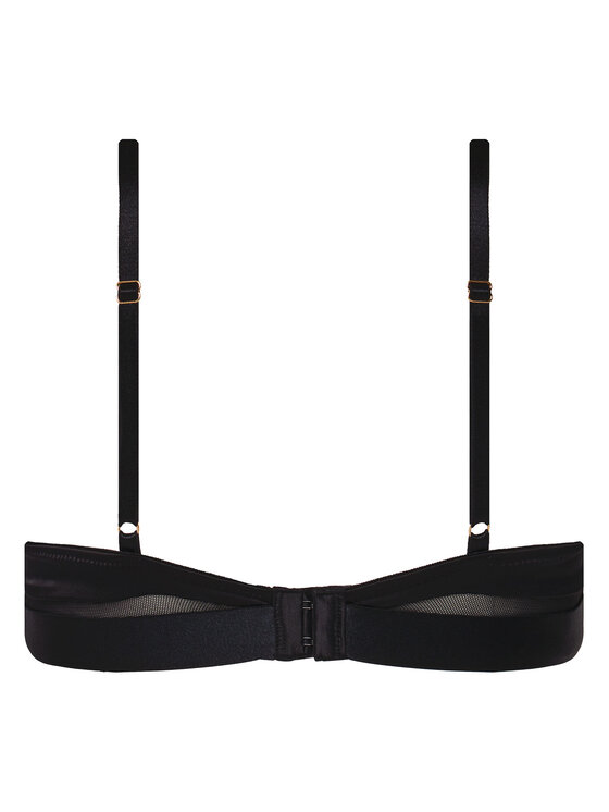 Hunkemöller Hunkemöller Biustonosz z fiszbiną Colette 301142 Czarny
