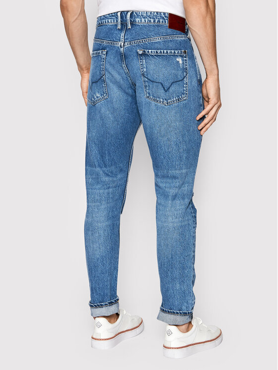 Pepe Jeans Pepe Jeans Дънки Callen Crop PM206317 Син Relaxed Fit