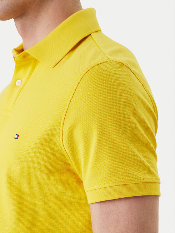 Tommy Hilfiger Tommy Hilfiger Tricou polo 1985 MW0MW17770 Galben Regular Fit