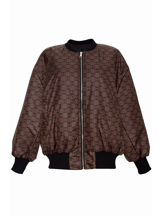Magda Matyja Magda Matyja Kurtka bomber Saskia Bomber Jacket Brązowy Oversize
