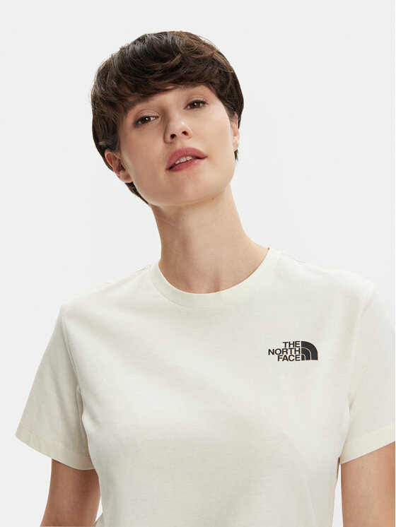 The North Face The North Face T-Shirt Redbox NF0A87NK Écru Relaxed Fit