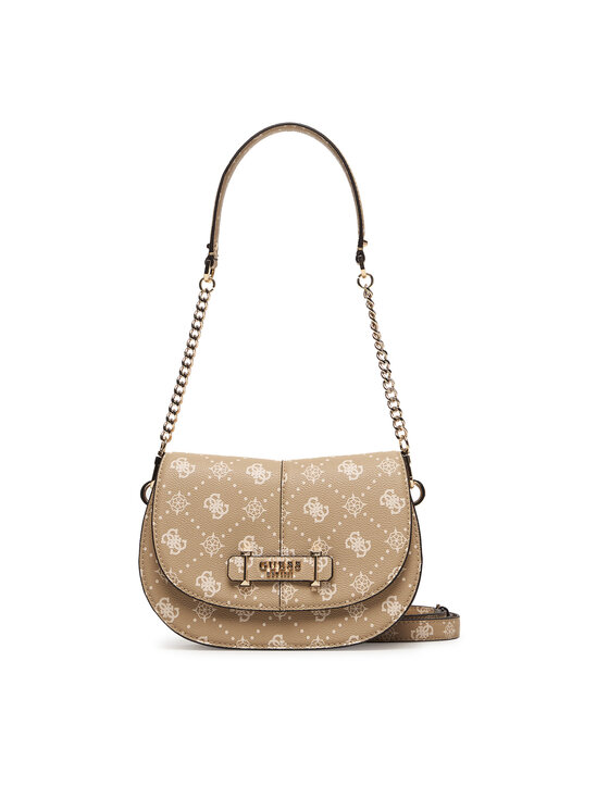 Guess Guess Kabelka Carrie Logo HWGP98 98200 Béžová