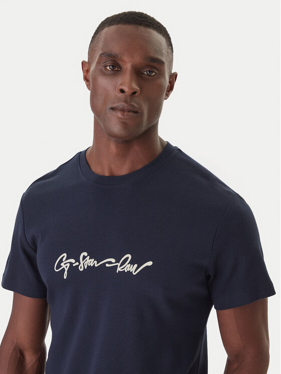 G-Star Raw G-Star Raw T-shirt G-Script D25150-C812 Blu scuro Regular Fit