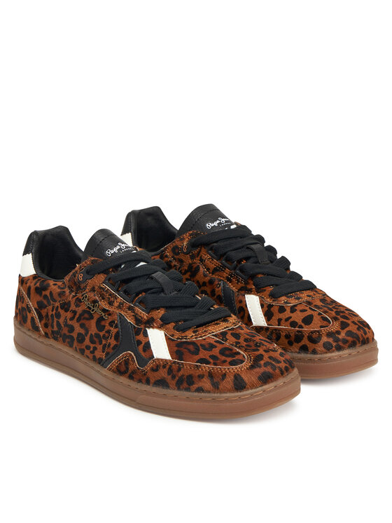 Pepe Jeans Pepe Jeans Sneakersy Ball Print W PLS000013 Brązowy