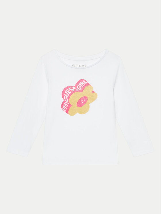 Guess Guess Блуза K4YI02 K6YW4 Бял Regular Fit