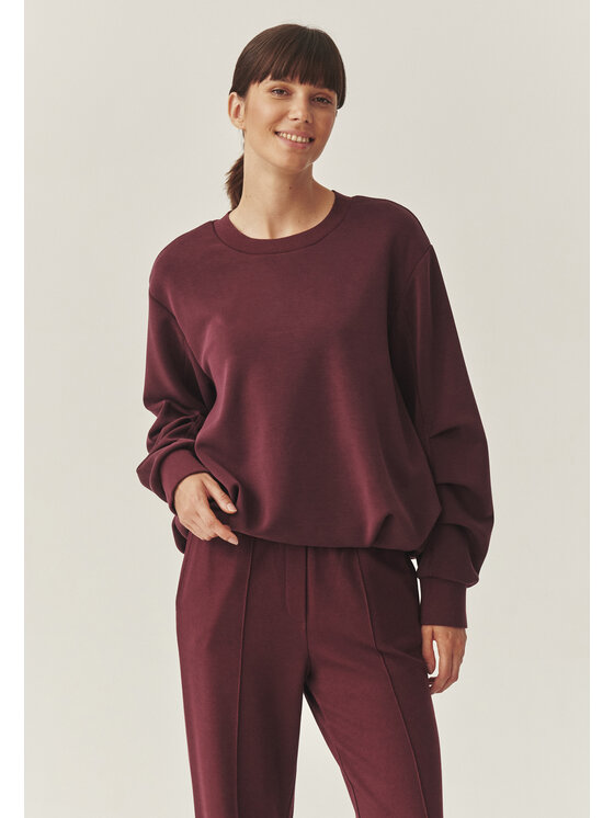 TATUUM TATUUM Mikina BONKA 1 Bordová Loose Fit