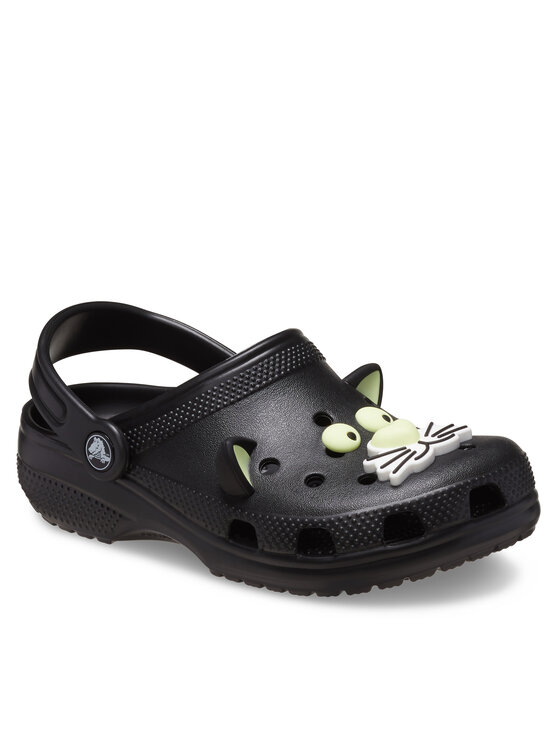 Crocs Crocs Şlapi Classic Glow Black Cat Clog K 210387 Negru