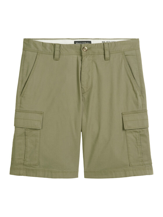 Marc O'Polo Marc O'Polo Szorty materiałowe 536 0111 15056 Zielony Regular Fit