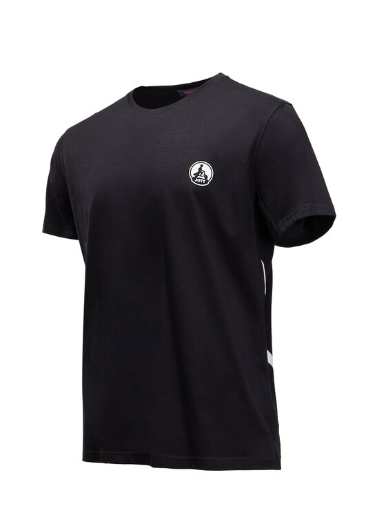 Jott Jott T-Shirt Pietro Logo Czarny Regular Fit