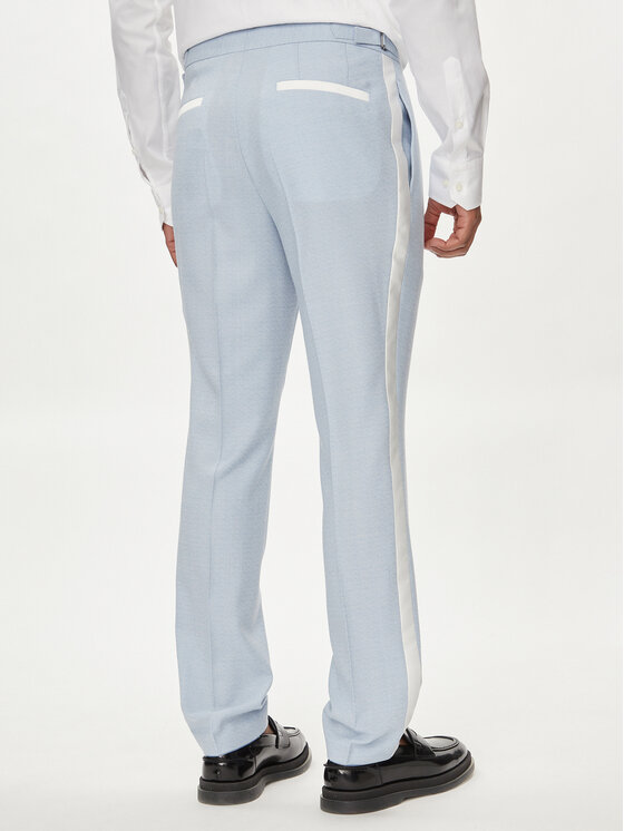 HUGO Hugo Pantaloni din material Getlin 242E1X 50513776 Albastru celest Slim Fit