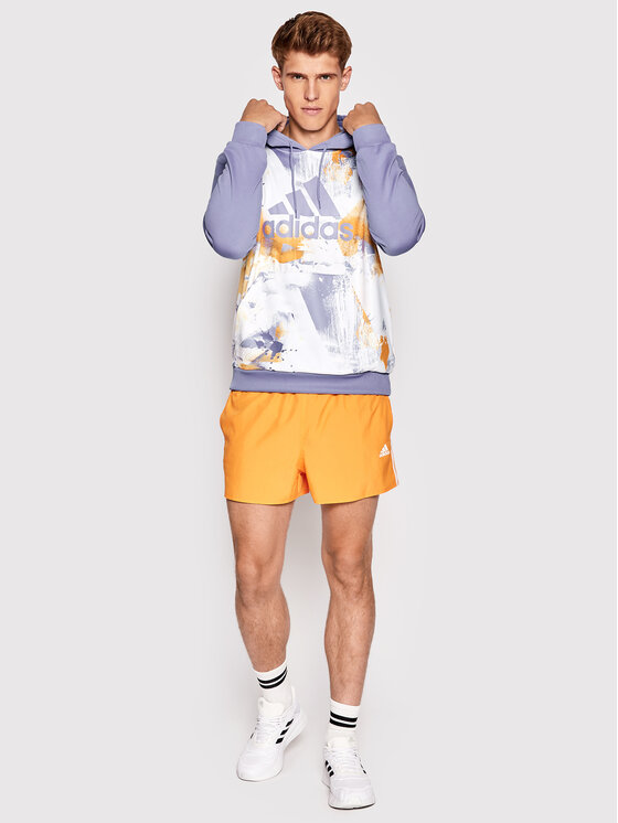 Felpa Allover Print Basketball H58461 Viola
