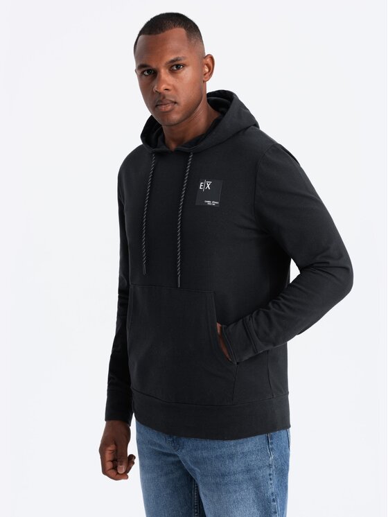 Ombre Ombre Mikina OM-SSNZ-0162 Černá Regular Fit