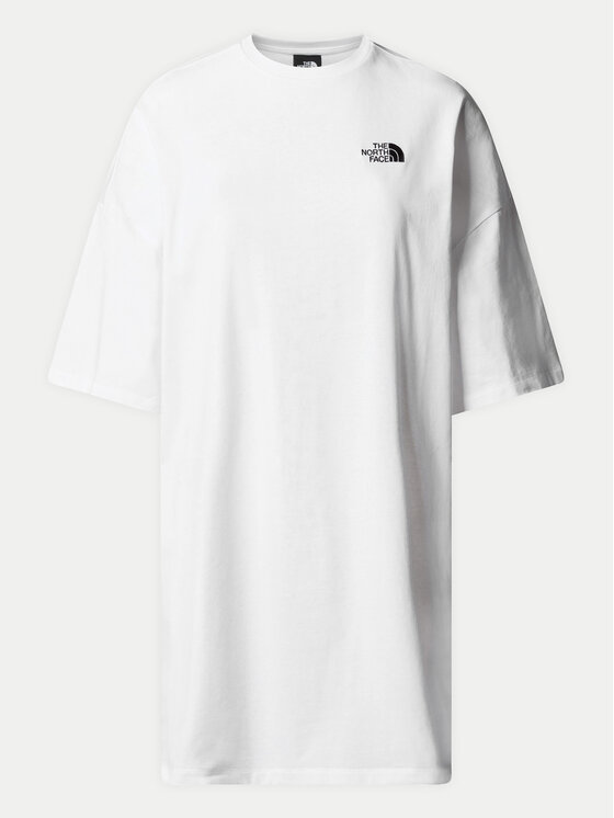 The North Face The North Face Každodenní šaty Simple Dome NF0A87NF Bílá Relaxed Fit