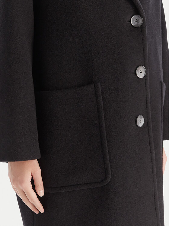 MAX&Co. MAX&Co. Vlnený kabát 2526016023200 Čierna Regular Fit