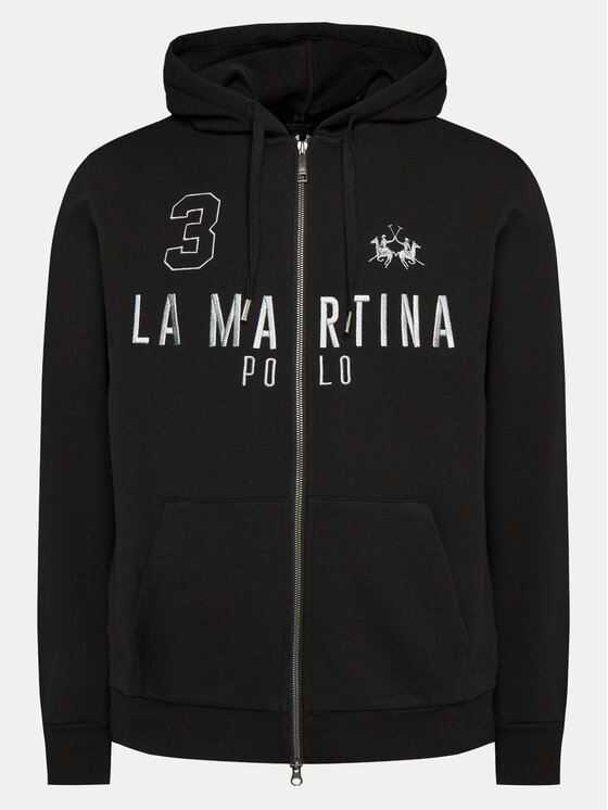La Martina Mikina YMF305 FP568 Čierna Regular Fit