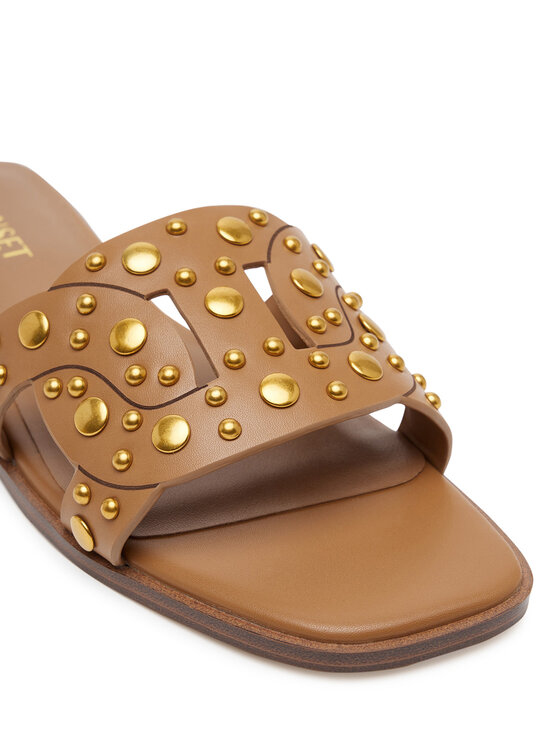 TWINSET TWINSET Šľapky 251TGT072 Hnedá