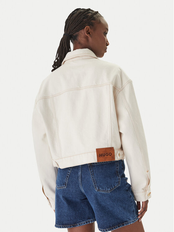 HUGO HUGO Traper jakna Gisolia 50559618 Écru Relaxed Fit