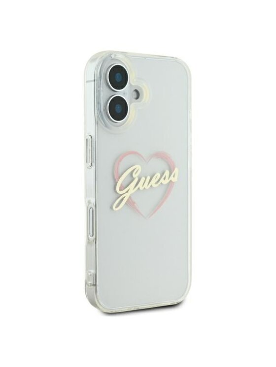 Guess Guess Etui na telefon Apple iPhone 16 Plus Przezroczysty