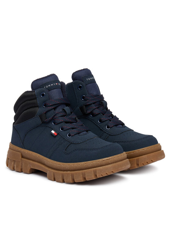 Tommy Hilfiger Tommy Hilfiger Kotníková obuv T3X5-35292-0316 M Tmavomodrá