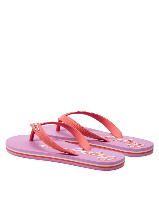 Pepe Jeans Pepe Jeans Zehentrenner Bay Beach Brand W PLS70157 Rot