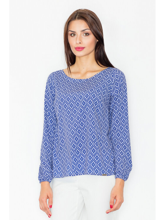 FIGL FIGL Blúzka M520 Farebná Regular Fit