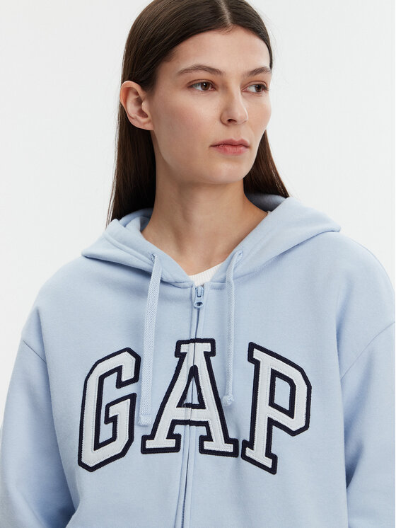 Gap Gap Majica dugih rukava 678782-05 Svijetloplava Regular Fit