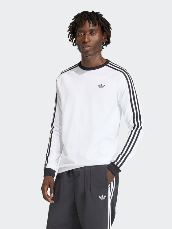 adidas adidas Pikkade varrukatega T-särk 3-Stripes Long-Sleeve KE3545 Valge Regular Fit