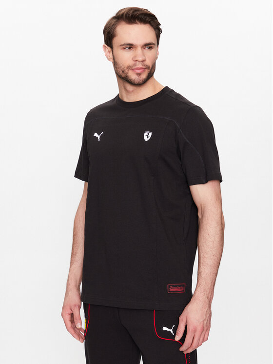 Puma Puma T-Shirt Ferrari Style 538332 Czarny Regular Fit