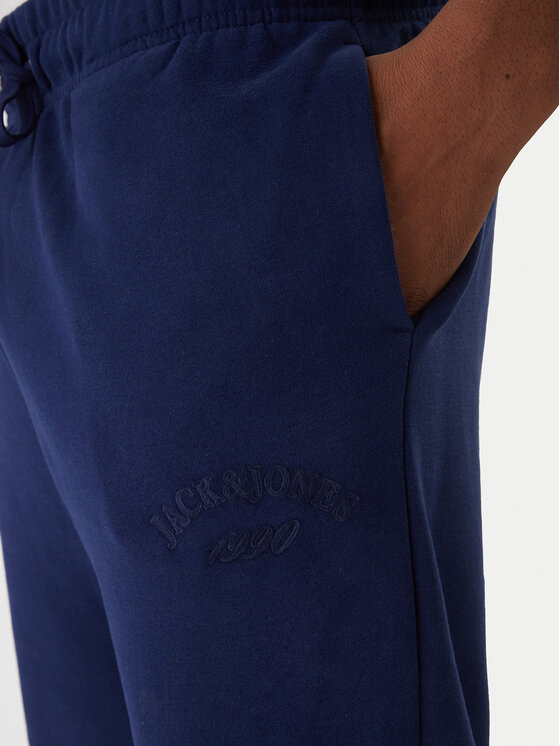 Jack & Jones Jack & Jones Teplákové nohavice Kane Bleecker 12287165 Modrá Relaxed Fit