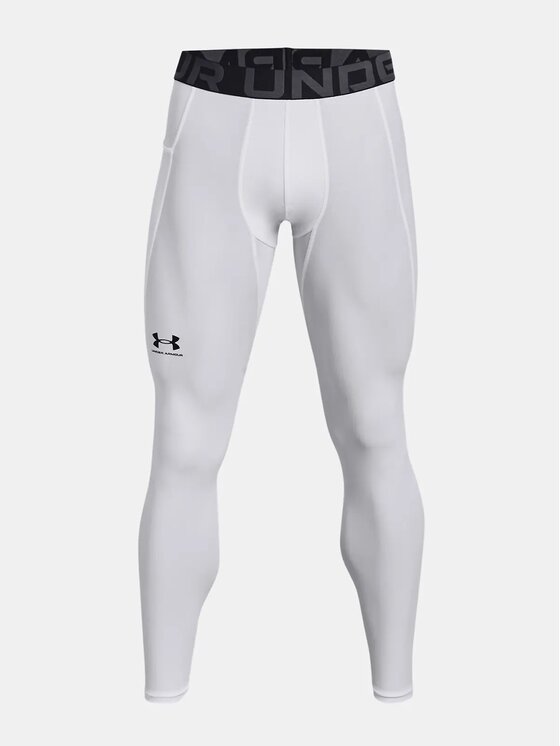 Under Armour Under Armour Legginsy 1361586-100 Biały Regular Fit